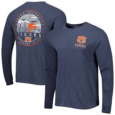 Men's Navy Auburn Tigers Circle Campus Scene Long Sleeve T-Shirt