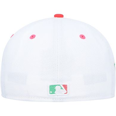 Men's New Era White/Green Cleveland Guardians Watermelon Lolli 59FIFTY ...