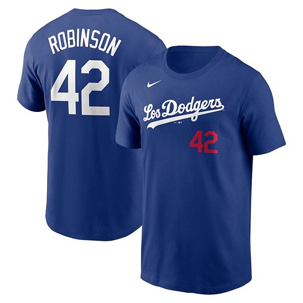 Men's Nike Jackie Robinson Royal Los Angeles Dodgers City Connect Name & Number T-Shirt Size: Small