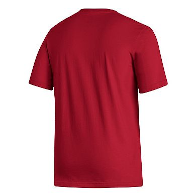 Men's adidas Scarlet Rutgers Scarlet Knights Locker Lines Baseball Fresh T-Shirt