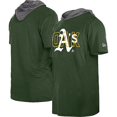 Men's New Era Green Oakland Athletics Team Hoodie T-Shirt