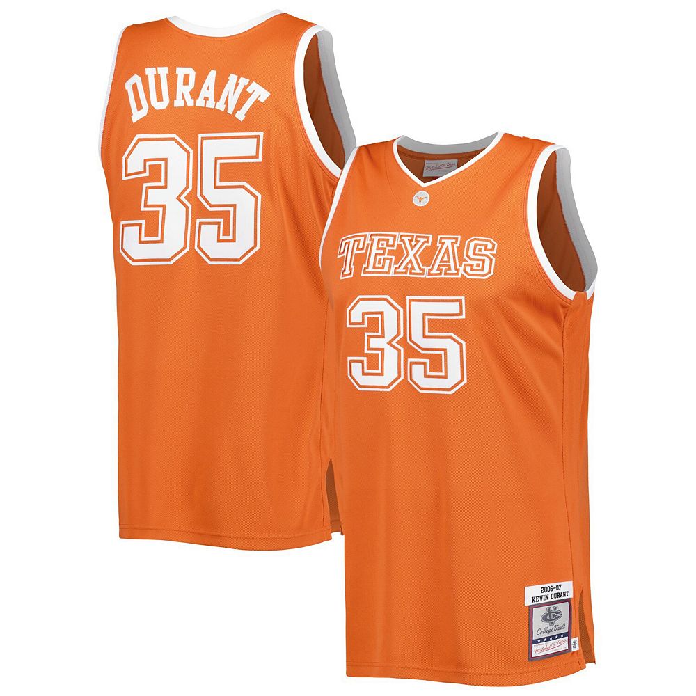 Men's Mitchell & Ness Kevin Durant Texas Orange Texas Longhorns