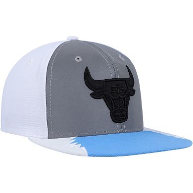 Men's Mitchell & Ness Silver/Blue Chicago Bulls Day 5 Snapback Hat