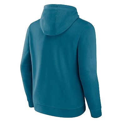 Men's Fanatics Branded Teal San Jose Sharks Primary Logo Pullover Hoodie