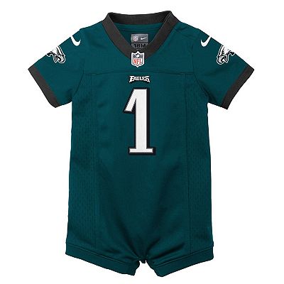 Newborn Infant Nike Jalen Hurts Midnight Green Philadelphia Eagles Game Romper Jersey