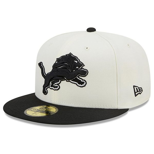 Men's New Era Cream/Black Orleans Saints Chrome Collection 59FIFTY Fitted Hat