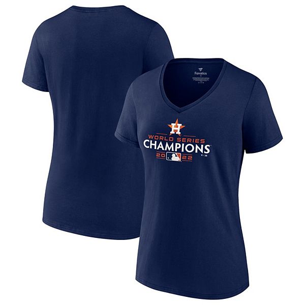 Houston Astros Fanatics Branded 2022 World Series Champions Champion Logo  T-Shirt - Navy