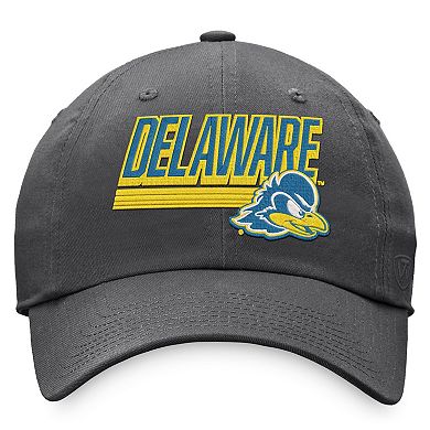 Men's Top of the World Charcoal Delaware Fightin' Blue Hens Slice Adjustable Hat