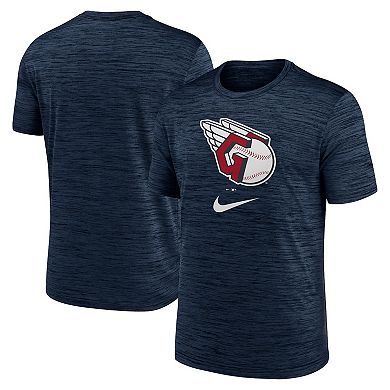 Men's Nike Navy Cleveland Guardians Logo Velocity Performance T-Shirt
