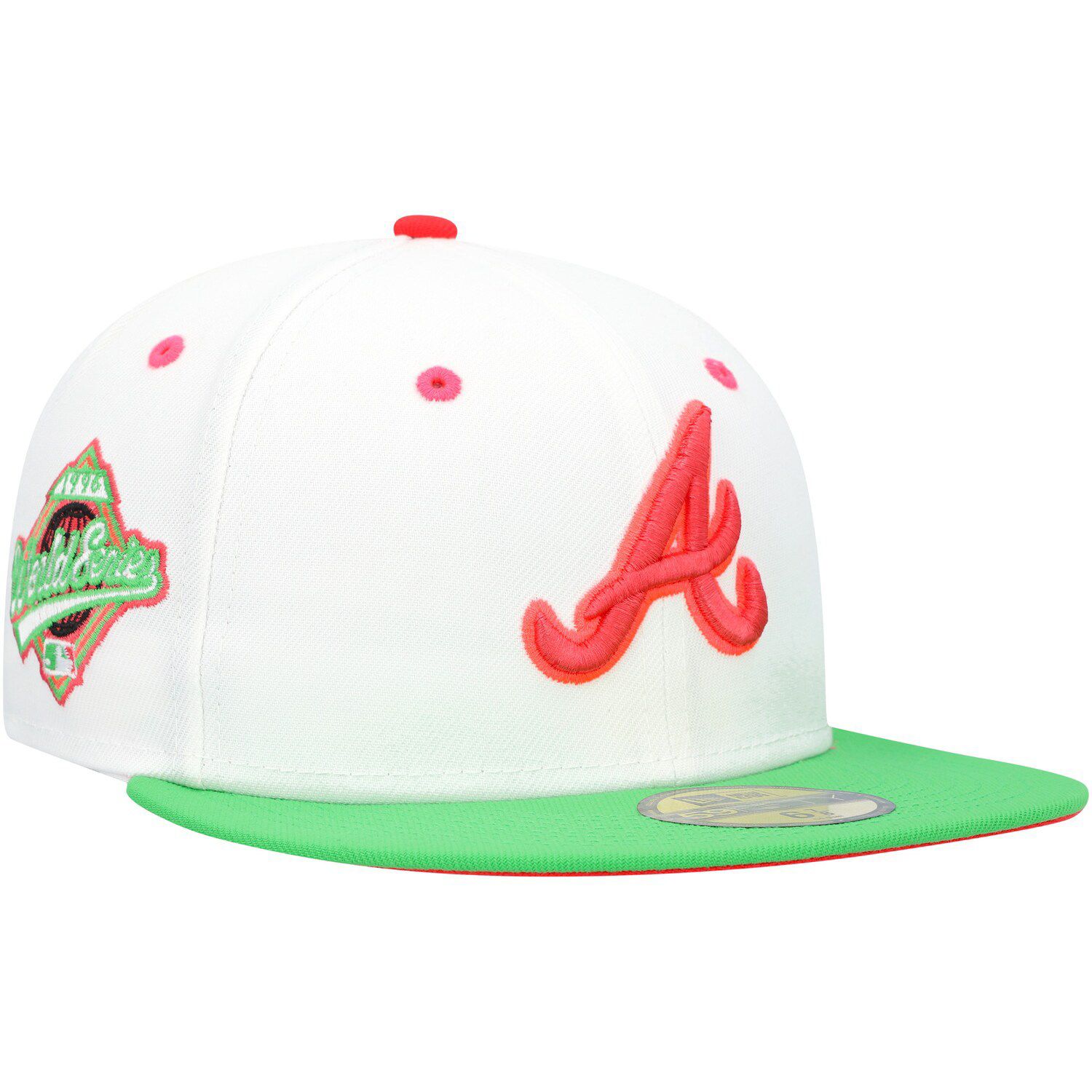 Men's Atlanta Braves New Era Blue Vice Highlighter Logo 59FIFTY