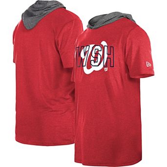 Men's New Era Red Washington Nationals Team Hoodie T-Shirt
