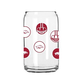 Arkansas Razorbacks 16oz. Smiley Can Glass