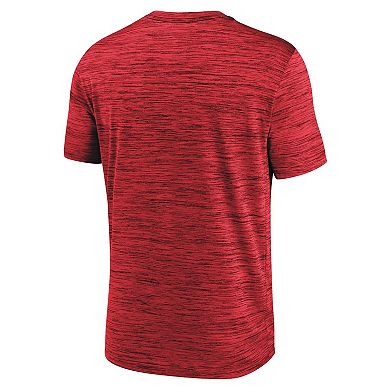 Men's Nike Red Washington Nationals Logo Velocity Performance T-Shirt