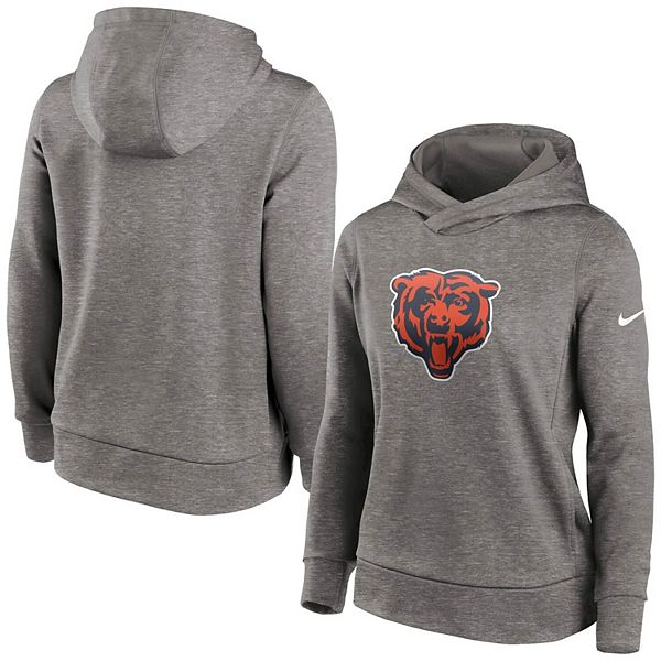 Nike Women's Chicago Bears Oversize Charcoal Grey Heather Hoodie