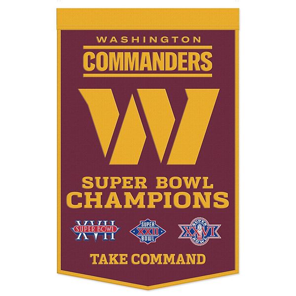 WinCraft Washington Commanders 24" x 38" Championship Banner