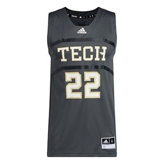 Men's adidas #22 Gray Georgia Tech Yellow Jackets Swingman Jersey