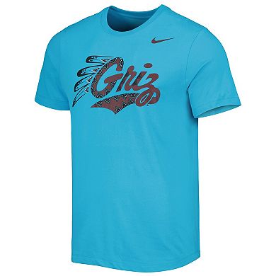 Men's Nike Turquoise Montana Grizzlies Basketball N7 Performance T-Shirt