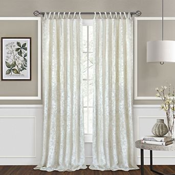 Kate Aurora Park Avenue 2 pc Criss-Cross Tab Top Velvet Window Curtain Panels