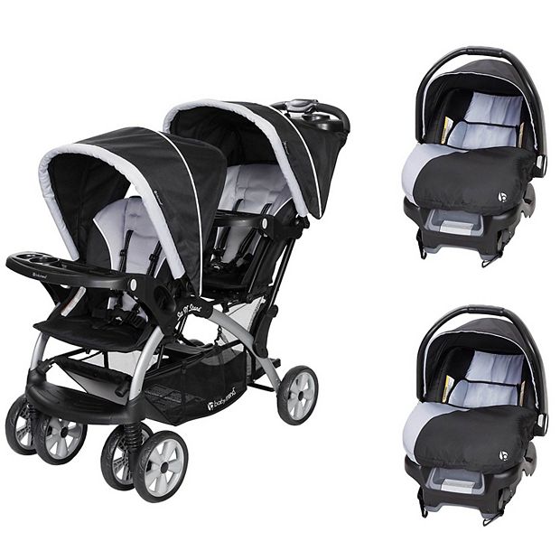 Side by side cheap stroller with car seat