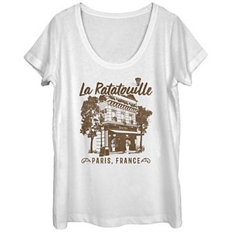 Disney / Pixar's Ratatouille Juniors' Paris Bistro Scoop Neck Tee