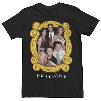 Juniors' Friends Door Frame Cast TV Show Logo Boyfriend Graphic Tee