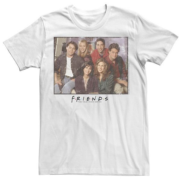 【Raucohouse】Friends box print tee Juniors' Friends Box Cast Vintage TV Logo Boyfriend Graphic Tee