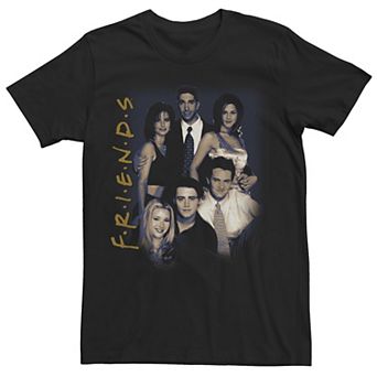 Juniors' Friends Cast Vintage TV Show Logo Boyfriend Graphic Tee