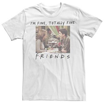 Juniors' Friends I'm Totally Fine Box Rachel Ross Scene Boyfriend Graphic Tee
