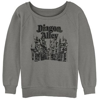 Juniors' Harry Potter Diagon Alley Slouchy Terry Pullover