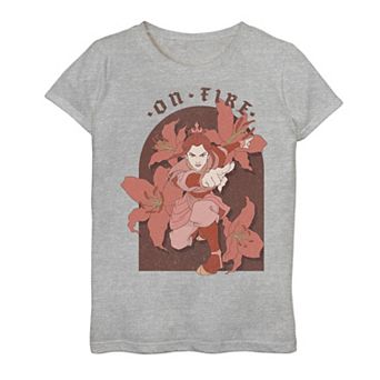 Girls 7-16 Avatar The Last Airbender Azula On Fire Graphic Tee