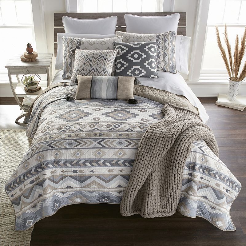 52012883 Donna Sharp Durango Quilt Set with Shams, Multicol sku 52012883