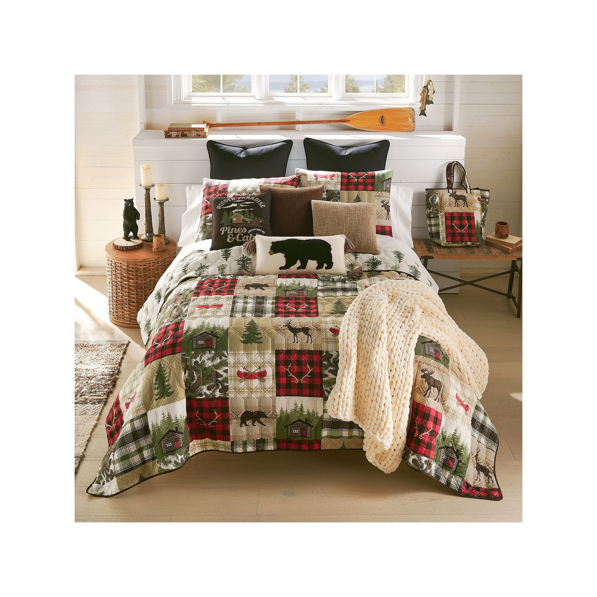 Donna Sharp Cedar Lodge Quilt Set with Shams