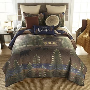Donna Sharp Folk Art Forest Quilt Set with Shams