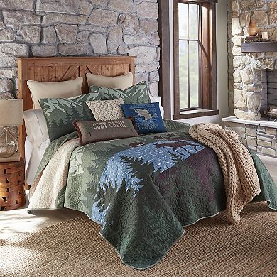 Donna Sharp Moose Retreat Quilt Set with Shams