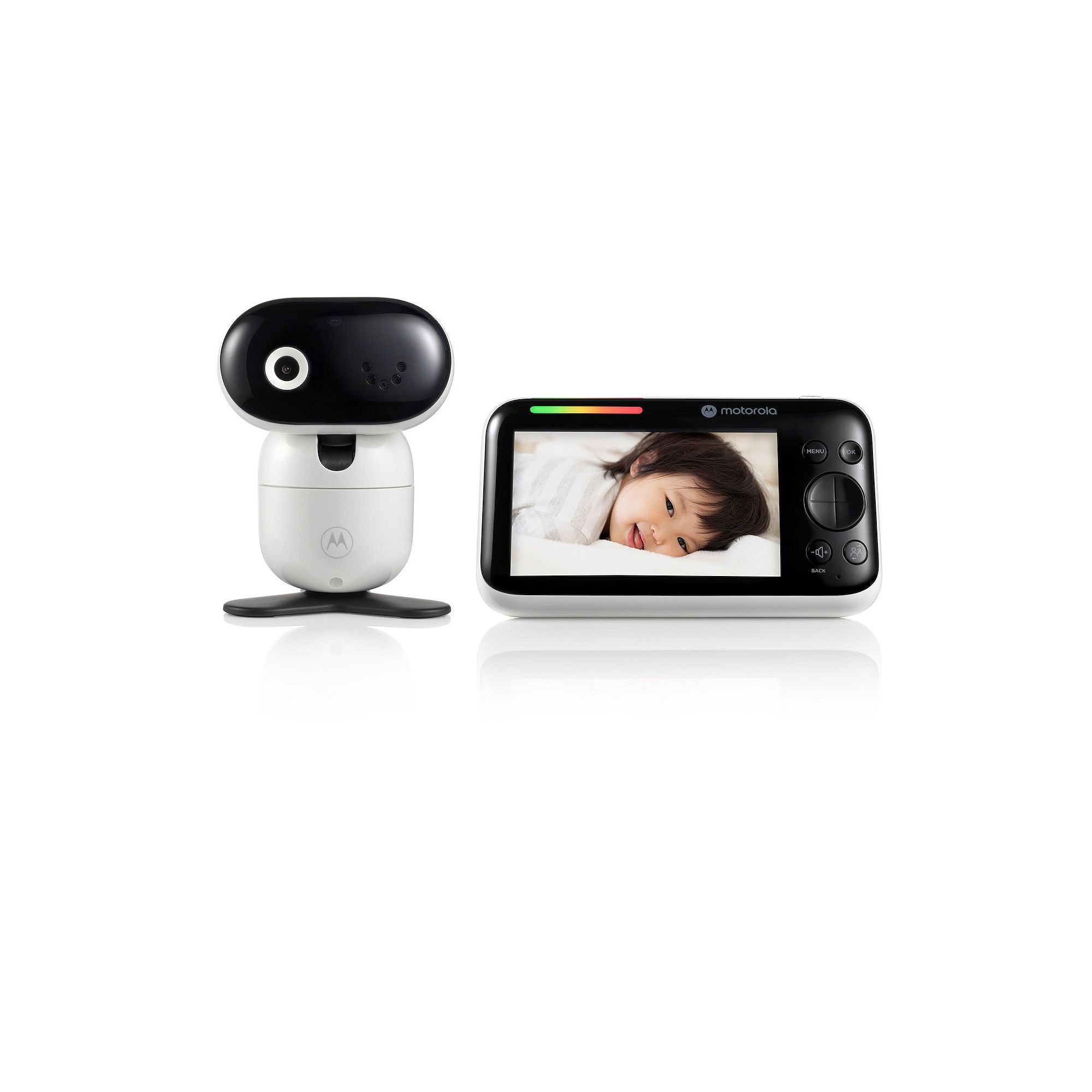Motorola PIP1610 HD 5.0” HD Motorized Video Baby Monitor, White