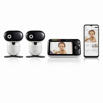 Motorola PIP1510 5.0" Wi-Fi Motorized Video Baby Monitor - Two Camera Set