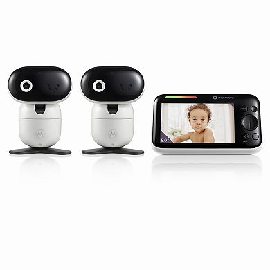 Motorola PIP1510 5.0" Wi-Fi Motorized Video Baby Monitor - Two Camera Set