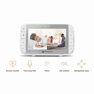 Motorola VM36XL 5.0" Portable Video Baby Monitor - Two Camera Set