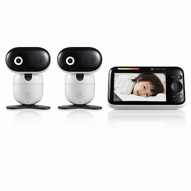 Motorola PIP1610 HD 5.0" Wi-Fi Motorized Video Baby Monitor - Two Camera Set