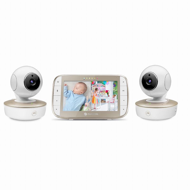 Motorola - VM50G-2  5" WiFi Video Baby Monitor with 2 Cameras - White