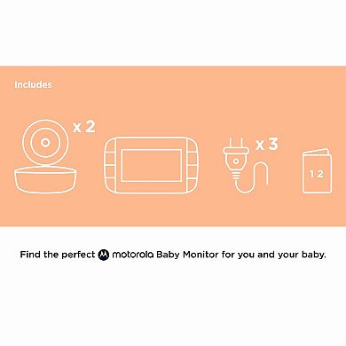 Motorola VM50G 5.0" Motorized Video Baby Monitor - Two Camera Set