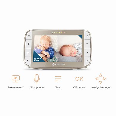 Motorola VM50G 5.0" Motorized Video Baby Monitor - Two Camera Set