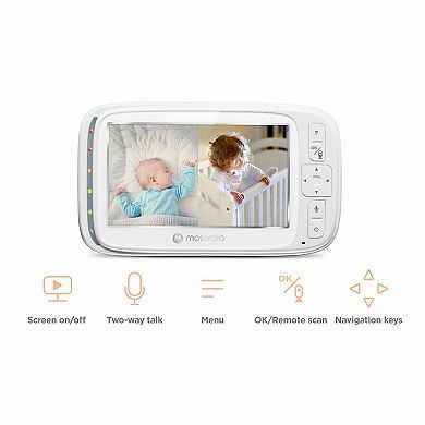 Motorola VM75 5.0" Video Baby Monitor - Two Camera Set
