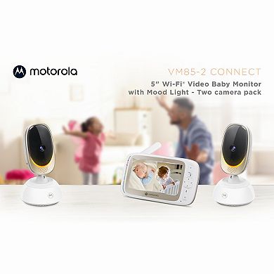 Motorola VM85 5.0" Wi-Fi Motorized Video Baby Monitor - Two Camera Set