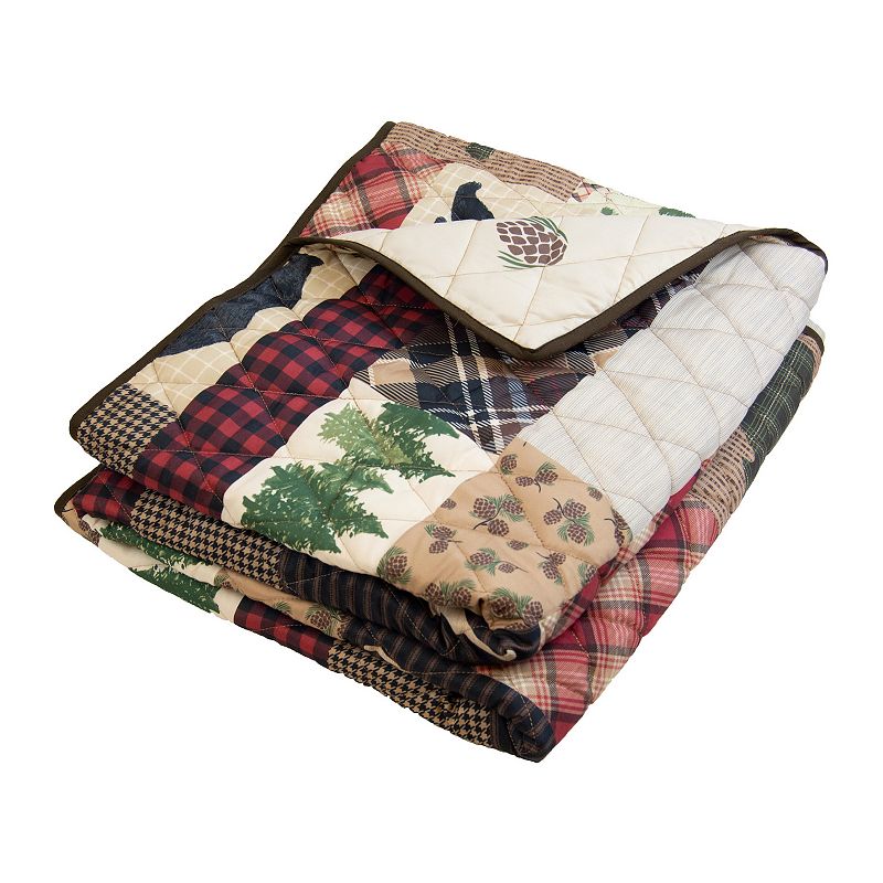 Donna Sharp Wilderness Pine Throw Blanket, Multicolor