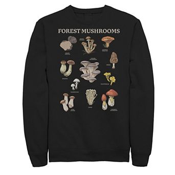 Big & Tall Wild Forest Mushrooms Draws Graphic Fleece