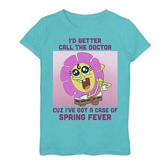 Girls 7-16 Nickelodeon SpongeBob SquarePants Spring Fever Flower Graphic Tee