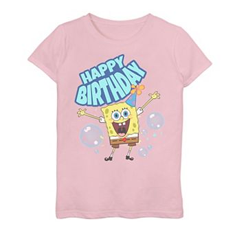 Girls 7-16 Nickelodeon SpongeBob SquarePants Happy Birthday Graphic Tee