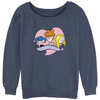 Juniors' Cartoon Network Ed, Edd, & Eddy Kanker Sisters Heart Oversized Sweatshirt