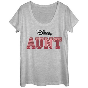 Disney's Juniors' Aunt Scoop Neck Graphic Tee
